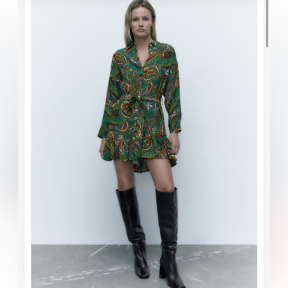 Brandnew Zara Printed dress